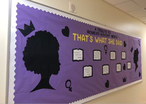 Feminist Club Activities, Womens History Bulletin Board Ideas, March Ra Bulletin Boards, Womens History Month Bulletin Board Ra, Women's History Month Bulletin Board, Women’s History Month Bulletin Board, Bulletin Boards College, Women History Month Bulletin Board, Class Board Decoration