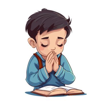 Prayer Clipart, Bible Clipart, Bible Cartoon, Student Clipart, Clipart Boy, Sticker Clipart, Book Cartoon, School Prayer, Children Praying