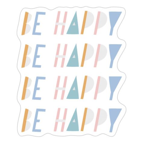 Happy Motivation, Happy Wishes, Stickers Magnets, Happy Vibes, Text Design, Inspirational Quotes Motivation, Kind Words, Word Art, Happy Holidays