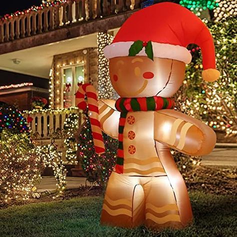 Lawn Party Decorations, Christmas Blow Up, Inflatable Christmas Decorations Outdoor, Inflatable Decorations, Christmas Events, Christmas Inflatables, Led Decor, Garden Lawn, Bright Led Lights