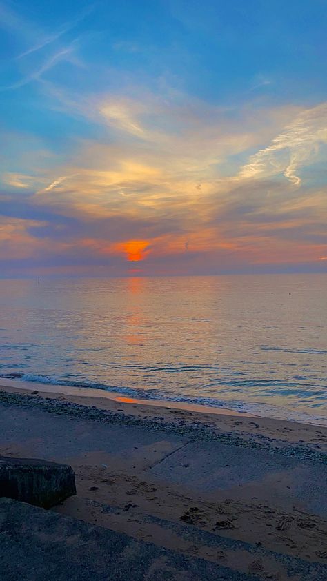 Prestatyn, North Wales | sunset | beach | aesthetic | waves | sky | vacation | summer | Wales Beach Aesthetic, Wales Aesthetic, Salvia Palth, Sunset Beach Aesthetic, Wales Beach, Aesthetic Views, Summer Aesthetics, Europe Aesthetic, Uk Trip