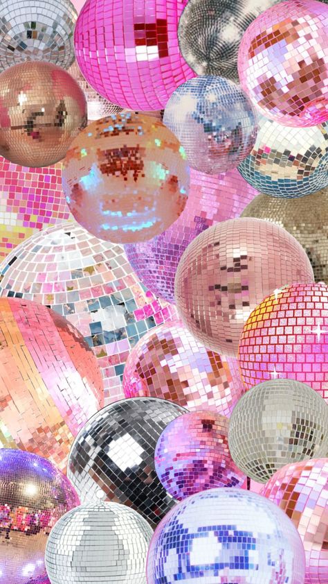 Disco Wallpaper Aesthetic, Pink Disco Aesthetic, Preppy Wallpaper Disco Ball, Spark Aesthetic, Pink Disco Wallpaper, Pink Disco Background, Disco Ball Phone Wallpaper, Pink Disco Ball Wallpaper, Pink Disco Ball Aesthetic