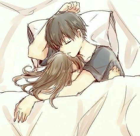 Boy And Girl Cuddling, Cute Couple Sleeping, Cuddling Gif, Anime Couples Cuddling, Girls Cuddling, Cute Couples Cuddling, Romantic Anime Couples, Anime Couple, Cute Anime Profile Pictures