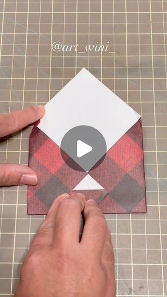 174K views · 10K likes | Art Wini on Instagram: "Mini Paper Envelope for gifting cash, mini card, gift cards, jewelry and more. Like, share, and follow for more craft videos. Check out my YouTube channel for fun DIY craft videos  #easydiy #diy #diycrafts #crafts #christmas #christmastime #christmascountdown #holiday #holidayseason #gift #paper #papercrafts #giftbox #giftwrapping" Tiny Envelopes Diy, How To Make Envelopes Out Of Paper, Gift Card Envelope Diy, Mini Envelopes Diy, Paper Envelope Diy, Christmas Envelope Art, Gift Card Envelope Template, Credit Card Envelope, Christmas Envelope