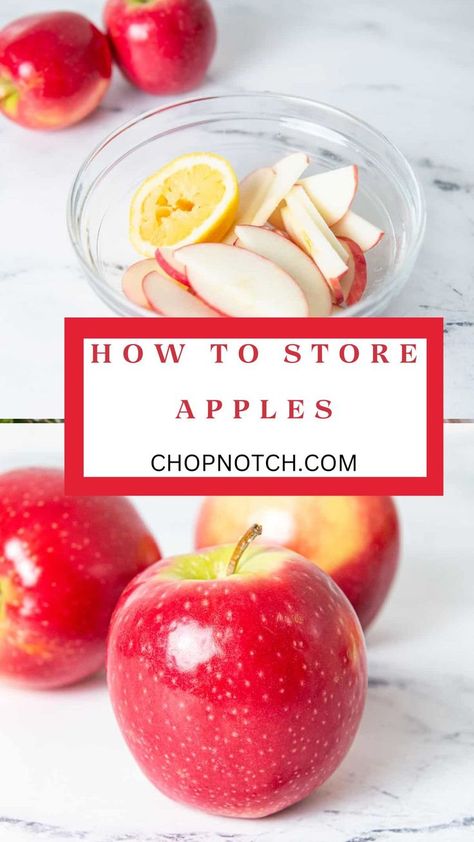 Discover the secrets to keeping your apples fresh and delicious with our comprehensive storage guide! Whether you've picked them from the orchard or bought them from the store, proper storage techniques are crucial for maintaining their crispness and flavor. Follow our expert advice for optimal apple storage and enjoy crisp, flavorful apples whenever you desire! #AppleStorage #FreshProduce #FoodPreservation #ChopNotchTips #HealthyEating #FruitStorage #KitchenWisdom #FreshnessTips Apples Crisp, Apple Storage, How To Store Apples, Fast Easy Desserts, Fridge Pantry, Zero Waste Kitchen, Storage Tips, Fruit Storage, Amish Recipes