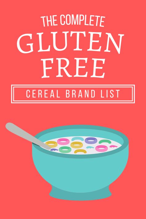 A complete guide to gluten free cereal brands and flavors Gluten Free Cereal List, Gluten Free Cereal, Cereal Brands, Drink List, Gluten Free Restaurants, Gluten Sensitivity, Gluten Free Eating, Free Life, Wonderful World