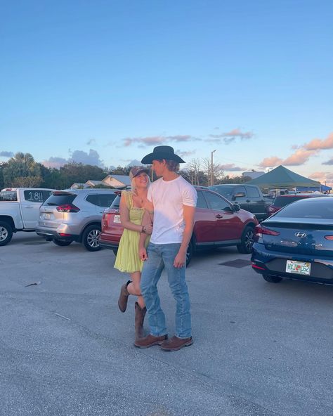 3 years❤️ Two Stepping Outfit Country, Country Concert Couple, Country Dancing Outfit, Coordinating Couple Outfits, Luke Bryan Concert Outfit, Concert Couple, Thomas Rhett Concert, Summer Coastal Cowgirl, Outfit Inspo Concert