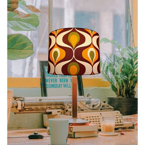 Excited to share the latest addition to my #etsy shop: Ogee retro 70s brown and orange lampshade | vintage lampshade https://etsy.me/41euMIp #housewarming #retro #mothersday #lampshades #vintagedecor #vintagelampshade #vintagetablelamp #vintagelightshade #vintageart 60s Lampshade, Mcm Lampshade, 70s Lampshade, Small Bedside Lamps, Orange Lampshade, Lampshade Vintage, Make A Lampshade, Large Floor Lamp, Hanging Ceiling Lamps