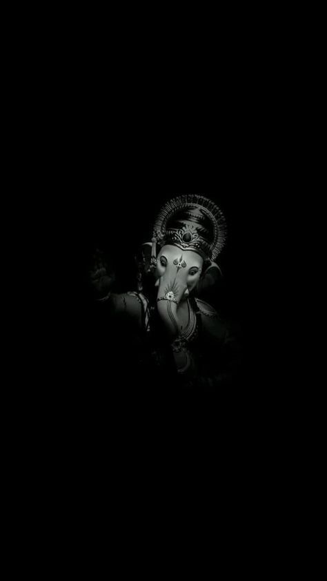 Ganpati Bappa Wallpapers Black And White, Ganesha Wallpapers Hd Wallpaper, Ganpati Bappa Wallpapers, Shivaji Maharaj Hd Wallpaper, Ram Image, Black Art Tattoo, Hd Dark Wallpapers, Lord Photo, Shri Ram Photo