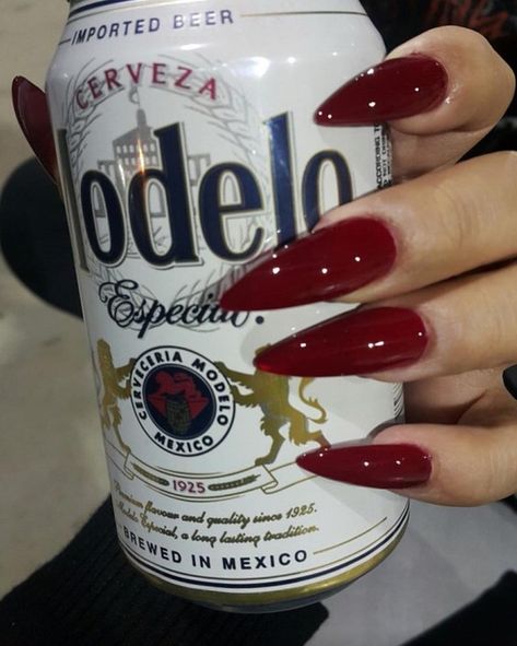 La Mera Mera Grunge Nails, Stiletto Nails Designs, Red Nail, Hand Holding, Fire Nails, Dream Nails, Best Acrylic Nails, Long Acrylic Nails, Stiletto Nails