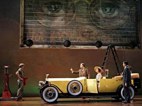 Theatre Decorations, The Great Gatsby 2013, Guthrie Theater, English Project, Champions Of The World, Set Design Theatre, F Scott Fitzgerald, Yellow Car, Theatre Design