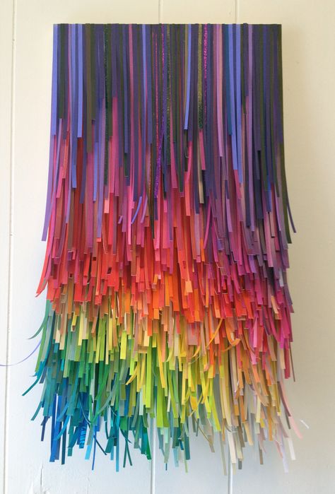 From paperpartyshop.com Taste The Rainbow, Colorful Party, Paper Sculpture, Paper Projects, 3 Layers, Art Room, Rainbow Colors, The Wall, Paper Flowers