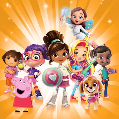 Nick Jr. on X: "We're celebrating the fierce girls on Nick Jr all this month and every day! 💗 #WomensHistoryMonth https://t.co/4GdBPHJx8A" / X Nella The Princess Knight, Childhood Tv Shows, Nick Jr, Character Collection, Womens History Month, Shimmer N Shine, Cartoon Crossovers, Disney Junior, Girls Show