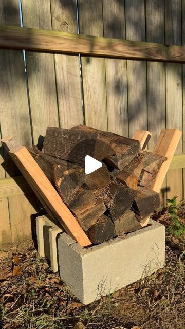 Salty Acres | DIY FIREWOOD RACK 

#diy #fire #homestead #homesteading #firepit #firewood #diyproject | Instagram Diy Log Holder Firewood Rack, Firewood Holder Outdoor, Firewood Rack Diy, Firewood Holder Diy, Diy Firewood Holder, Diy Firewood Rack, Firewood Racks, Firewood Holder, Firewood Rack