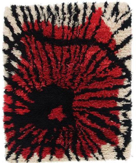 Bacon Art, Scandinavian Textiles, 70s Interior, Rya Rug, Funky Rugs, Fabric Inspiration, Weaving Textiles, Diy Rug, Materials And Textures