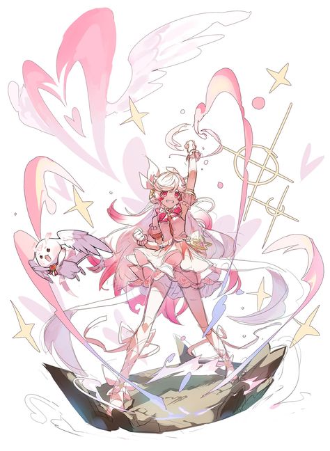 Character Design Illustration, Magical Girl Aesthetic, Mahō Shōjo, 캐릭터 드로잉, Arte Inspo, Arte Sketchbook, 영감을 주는 캐릭터, Cute Art Styles, Character Design References