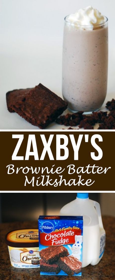 This Brownie Batter Milkshake tastes even better than the version you can buy at Zaxby's! Seriously, you gotta try it! Yummy Milkshakes, Frozen Yogurt Popsicles, Banana Brownies, Brownie Cups, Yogurt Popsicles, Chocolate Shake, Awesome Recipes, Milkshake Recipes, Recipe Dessert