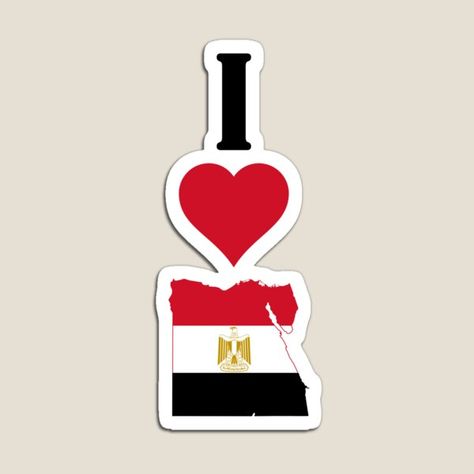 A unique vertical design with "I Love Egypt" or "I Heart Egypt" going vertically from top to bottom and a map of Egypt filled in with the Egypt national flag. These are great for proud Egyptian people and anybody who love the beautiful country of Egypt. • Millions of unique designs by independent artists. Find your thing. Flag Decorating Ideas, Map Of Egypt, Egyptian Flag, Egypt Design, Egyptian People, Egypt Flag, Egypt Map, Egypt Aesthetic, Apartment Decorating Living