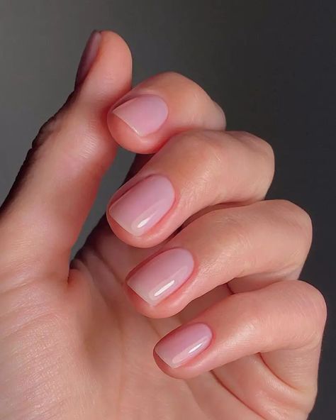 21 Stunning Clear Nail Designs You'll Love: See-Through Chic - 160grams Light Pink Translucent Nails, Fibre Glass Nails, Nail Clear Design, Short Clear Nails With Design, Clear Pink Gel Nails, Cute Clear Nails, Transparent Nails Design, Clear Pink Nails, Pink Clear Nails