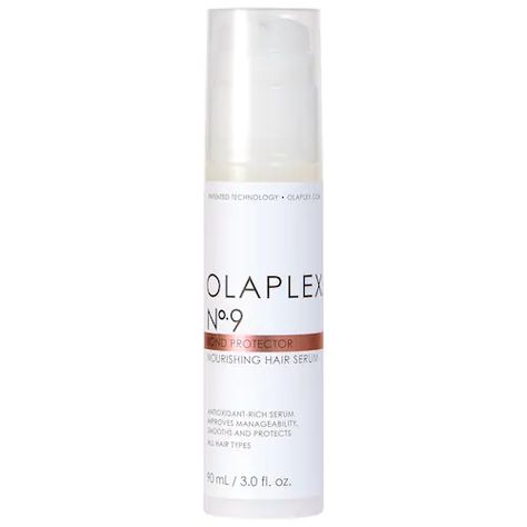 No. 9 Bond Protector Nourishing Hair Serum - Olaplex | Sephora Heat Protectant Hair, Sephora Sale, Heat Protectant, Dull Hair, Frizz Control, Hair Routines, Hair Serum, Nourishing Hair, Heat Styling Products