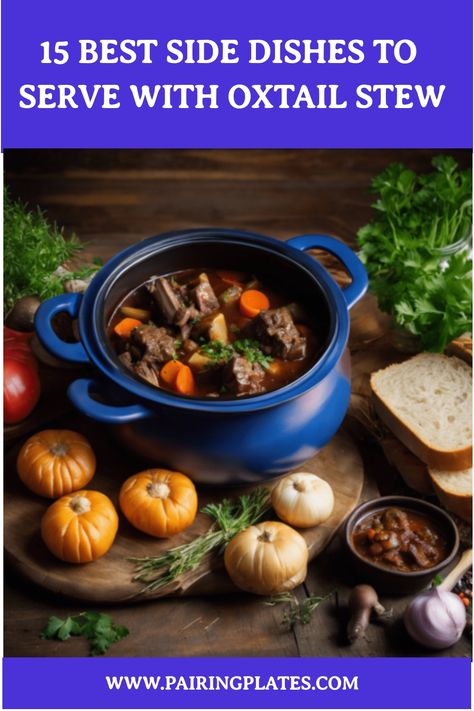 🍲😍 Discover the perfect accompaniments for your oxtail stew! Check out our mouthwatering list of 15 Best Side Dishes that will take your meal to the next level! 🥘🔥 #OxtailStew #DeliciousEats #FoodieHeaven Oxtail Side Dishes, Side Dishes For Oxtails, Quick Oxtail Recipes, Brown Stew Oxtails, Stovetop Oxtails, Ox Tail Soup Recipe Slow Cooker Oxtail Stew, Beef Oxtail, Jamaican Oxtail, Oxtail Soup