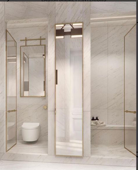 Toilet Mirror Cabinet, Laura Hammett, Walk In Showers, Cheap Bathroom Remodel, Toilet Design, Bathroom Remodel Shower, Bathroom Design Luxury, Modern Bathroom Decor, Dream Bathrooms