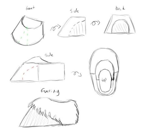 Hooves how-to: fursuit Fursuit Hooves, Wendigo Costume, Faun Cosplay, Faun Costume, Shrek Dragon, Donkey Costume, Fursuit Tutorial, Shrek The Musical, Costume Design Sketch