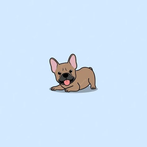 Gracioso bulldog francés cachorro color cervatillo acostado ilustración vectorial de dibujos animados | Vector Premium Perro Shih Tzu, Pusheen, Yorkshire Terrier, Shih Tzu, Art Tutorials, Koala, Chihuahua, Bulldog, Hello Kitty