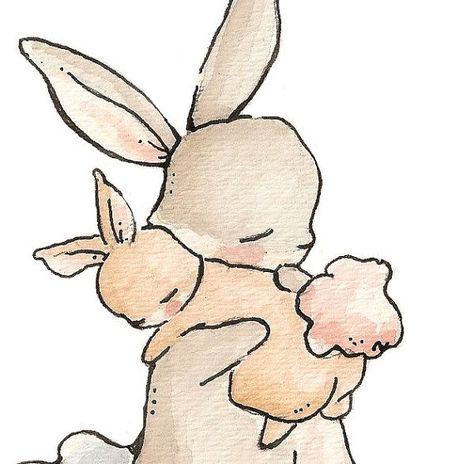 My Baby Bunny. PRINT 8X10. Nursery Art Wall Decor Nursery Art Wall, Baby Rabbit, Rabbit Tattoos, Oopsy Daisy, Art Mignon, Bunny Art, Baby Bunny, Bunny Print, A Bunny