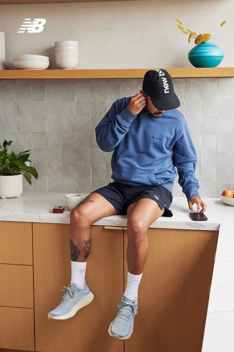 Style. Comfort. Performance. Men’s Active Fashion, Pharrell Aesthetic, Men’s Running Aesthetic, Running Outfit Men Aesthetic, Mens Running Outfit, Athletic Outfits Men, Casual Outfits Athletic, Men Gym Outfit, Mens Gym Outfits