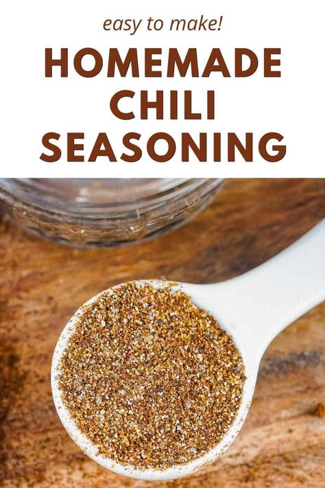 Did you know it’s beyond easy to make your own Homemade Chili Seasoning at home? Create this bomb chili recipe that’s loaded with bold flavors. A combination of simple spices is all you’ll need to make this chili seasoning mix. Best of all, you probably have most of them ready in your pantry or spice cabinet already! #homemadechiliseasoning #chiliseasoningmix #diychiliseasoning #chilipowderrecipe #chiliseasoningrecipe #dizzybusyandhungry Best Chili Seasoning Recipe, Diy Chili Seasoning, Chili Seasoning Mix Recipe, Best Homemade Chili, Chili Spice Mix, Homemade Chili Seasoning Mix, Amazing Chili, Chili Powder Recipe, Chili Seasoning Recipe