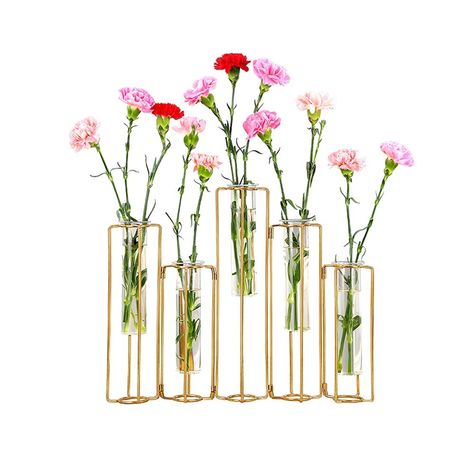 PRICES MAY VARY. Can be bent freely: 1 vase/unit, comprised of 5 individual flower tubes hinged together, our flower vases for centerpiecescan be bent and contorted into various lines, curves and clusters. Put some flowers in the metal vase to match your decor to make it looks beautiful. Strong and durable: The base of our test tube flower vases is thicker, stronger, the iron metal materialand welded firmly, high quality, can be used for a long time. The mouth of the bottle is smooth and round a Wedding Table Seating Chart, Test Tube Vase, Balcony Planters, Table Seating Chart, Home Wedding Decor, Propagation Station, Wedding Table Seating, Study Dining Room, Test Tubes