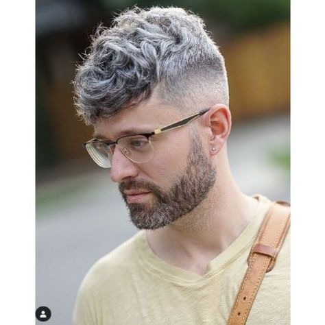 High Taper Fade Haircut: 36 Ideas to Give You a Polished Look Curly Hairstyles 2023, Mens Curly Hairstyles, Silver Hair Men, Mens Short Curly Hairstyles, Haircut Gray Hair, Hair Lookbook, Popular Mens Haircuts, Men's Curly Hairstyles, Uk Hairstyles