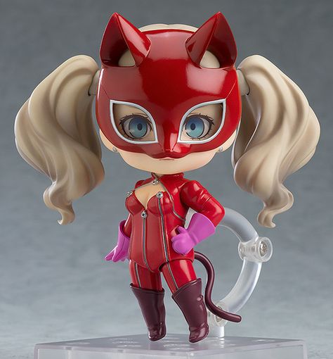 Persona 5: The Animation - Takamaki Anne - Nendoroid #1143 - Phantom Thief Ver. (Good Smile Company) | MyFigureCollection.net Thief Clothes, Phantom Thief Outfit, Thief Outfit, Persona 5 The Animation, Persona 5 Ann, Ann Takamaki, Angry Expression, Phantom Thief, Joker Batman