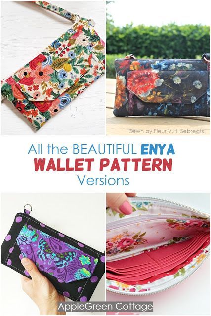 Diy wallet you'll love - here you'll find all the pattern options of my best diy wallet pattern. internal pockets, slip pocket for bills, phone pocket, zippered pockets, easy flap pocket, front pocket and many smart tweaks that will make this diy wallet easy sewing project - and cute! You'll want to see this! #diywallet Diy Wallet Easy, Diy Wallet Pattern, Wallet Pattern Free, Wallet Sewing Pattern, Sew Wallet, Sewing Challenge, Baby Bibs Patterns, Diy Wallet, Fabric Wallet