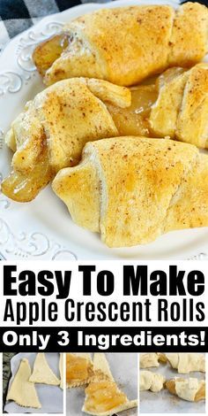 Apple Crescent Roll Dessert, Cresent Roll Desserts, Crescent Roll Apple Pie, Apple Crescent, Apple Crescent Rolls, Crescent Roll Recipes Dessert, Crescent Roll Apple Dumplings, Pillsbury Crescent Roll Recipes, Crescent Rolls Recipe