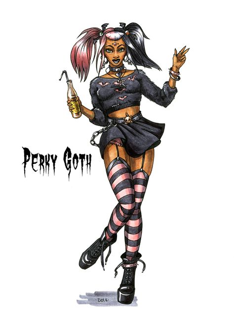 Made by HellgaProtiv on Deviant Art Perky Goth Outfits, Perky Goth, French Movies, Y2k Emo, Goth Art, Deviant Art, Talking Heads, Alt Fashion, Goth Outfits