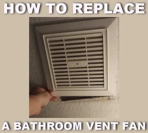 Bathroom Vent Fan, Bathroom Vent, Diy Home Decor For Apartments, Bathroom Improvements, Bathroom Exhaust, Vent Fan, Bathroom Exhaust Fan, Bathroom Fan, Home Fix