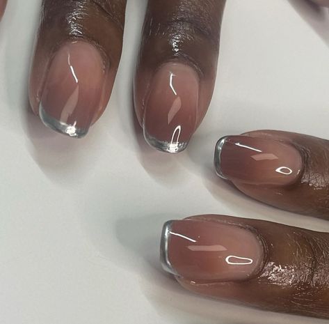 Nails On Short Nails, Acrylic Nails Nude, Aura Nails, Head Wrap Styles, Clean Nails, Nails Ideas, Nude Nails, Manicure And Pedicure, Simple Nails