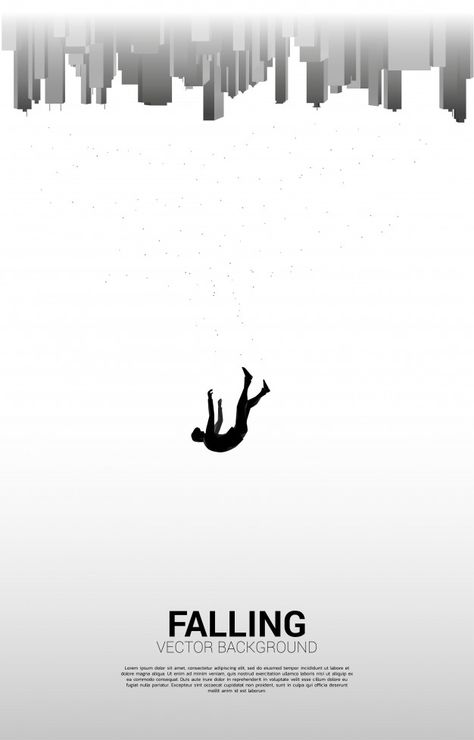 Guy Falling Tattoo, Falling People Drawing, Alienation Illustration, Person Falling Tattoo, People Falling Drawing, Man Falling From Sky, Falling From The Sky Drawing, Man Falling Drawing, Falling Man Tattoo