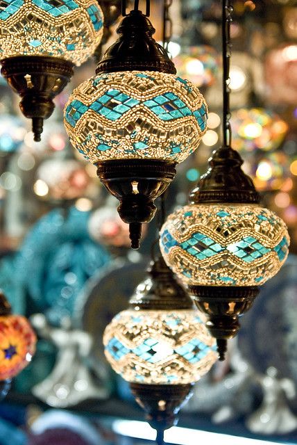 Turkish Lamps | Brightly colored lamps for sale in Istanbul.… | Terri Spath | Flickr Dekorasi Maroko, Moroccan Lamps, Travel Inspired Decor, Turkish Mosaic Lamp, Turkish Lamps, Moroccan Lamp, Mosaic Lamp, Asian Decor, Lamps For Sale