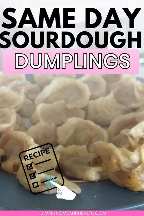 These dumpling wrappers are simply made from unfed sourdough starter, flour and water for a budget dinner meal that will feed your family. Comfort food, delicious, and even the kids love them. This is a great recipe for when you've got nothing left in the cupboard but flour and water and a few veges. Sourdough Dumplings, Same Day Sourdough, Budget Dinner, Inexpensive Dinners, Sourdough Starter Discard Recipe, Dumpling Wrappers, Sourdough Starter Recipe, Dinner On A Budget, Dinner Meal