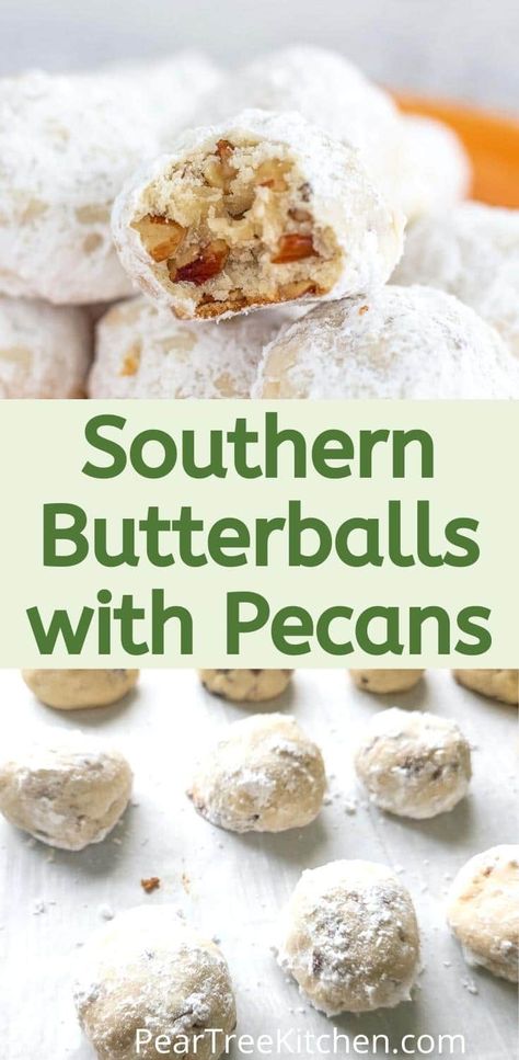 Buttery Snowball Pecan Cookies, Pecan Wedding Cookies, Buttery Pecan Shortbread Cookies, Buttery Pecan Snowball Cookies Recipe, Pecan Butter Balls Recipe, Pecan Puffs Cookies, Butter Pecan Meltaway Cookies, Vintage Christmas Cookies Recipes, Pecan Shortbread Cookies Recipes