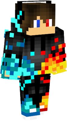 Cool blue and orange fire boy Minecraft Skins Male, Minecraft Skins Creeper, Minecraft Skins Red, Minecraft Skins Blue, Minecraft Skins Cool, Minecraft Skins Boy, Cool Bedrooms For Boys, Capas Minecraft, Fnaf Jumpscares