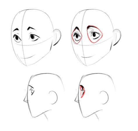 (1) MAF @ JW Madrid en Twitter: "One of many but: guessing eye/eyebrow placement is good, drawing the eye socket as a guide is goodest (for me anyway) https://t.co/MlEV4HnEOU" / Twitter Eye Socket Anatomy, Eyebrow Placement, Eyes Base Drawing, Eye Socket, Base Drawing, Perspective Drawing Architecture, Manga Tutorial, Cartoon Style Drawing, Face Style