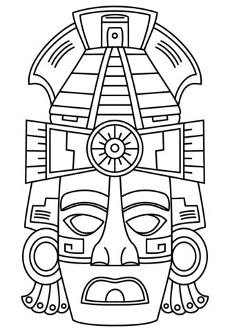 Mayan Masks, Mayan Mask, Aztec Mask, Maya Civilization, Maya Art, Mayan Art, Tiki Art, Afrique Art, Wilde Westen