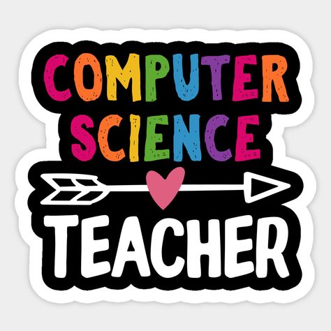 Computer Teacher Gifts, Computer Science Teacher, Teacher Cart, Teacher Logo, Elementary Technology, Computer Teacher, Teacher Gift Ideas, Science Stickers, Traveling Teacher