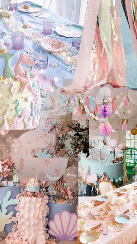 #myfirstshuffle #mermaid #mermaidparty Mermaid Aesthetic Party, Mermaid Party Aesthetic, Aesthetic Party, Party Aesthetic, Mermaid Aesthetic, Vintage Mermaid, Mermaid Party, Mermaid, Birthday Party