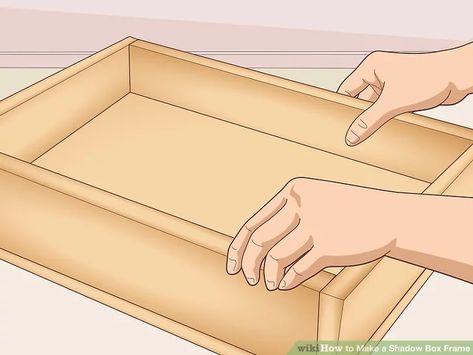 How to Make a Shadow Box Frame (with Pictures) - wikiHow Diy Float Frame, Frame With Pictures, Build A Picture Frame, Window Screen Replacement, Shadow Box Diy, Baby Picture Frame, Shadow Box Picture Frames, Box Picture Frames, Box Frame Art