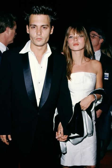 Kate Moss is due to testify for Johnny Depp this week and open the lid on their wild, debauched and sometimes raucous relationship. Kate Moss And Johnny Depp, Johnny Depp And Kate Moss, My Danish Sweetheart, 90s Hollywood, 90s Couples, Fashion 90s Style, Kate Mess, Kate Moss 90s, Hollywood Story